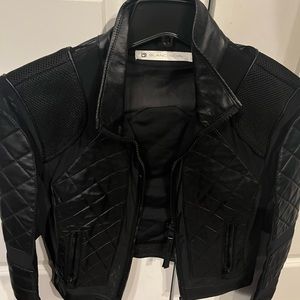 Women's Blanc Noir Faux Leather Jacket